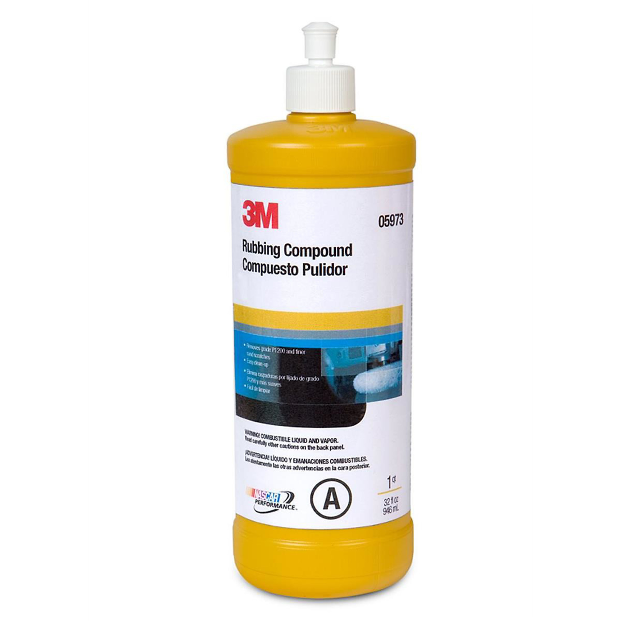 3M Perfect-It II Rubbing Compound — Quart, Medium Cutting, Model# MMM5973